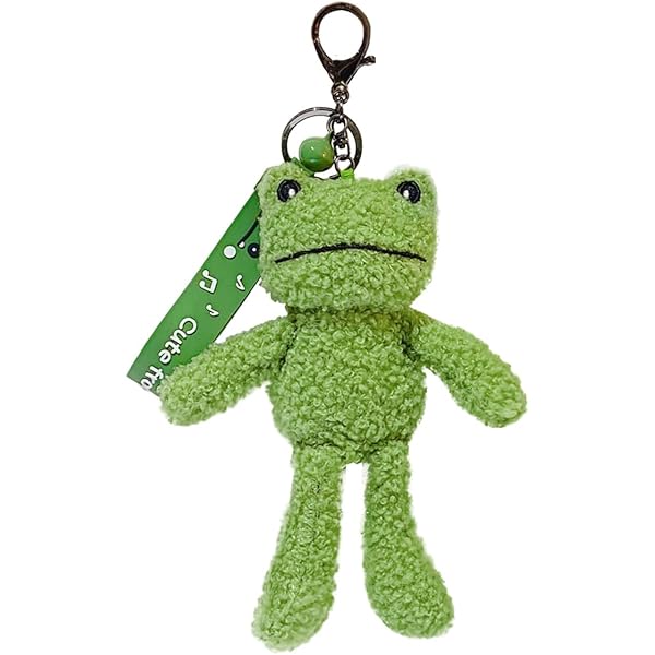 Amazon.com: BAOPLAYKIDS Cute Keychain Frog Plush Keychain